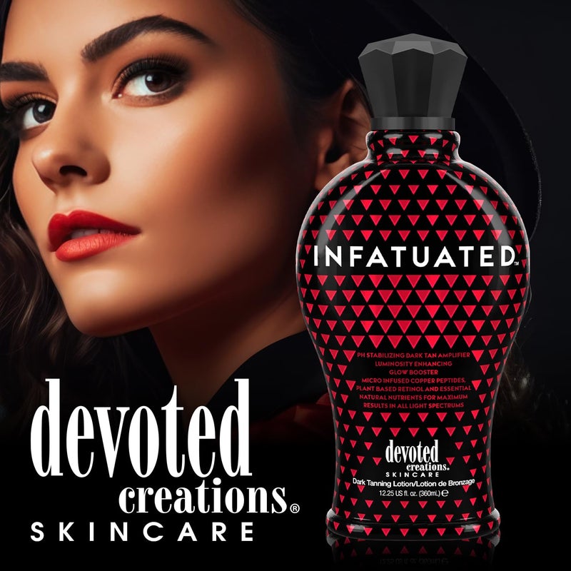 Devoted Creations Infatuated - pH Stabilizing Dark Tan Amplifier Luminosity Enhancing Glow Booster Plant Based Cruelty Free Natural Ingredients Dark Tanning Lotion - Image 3